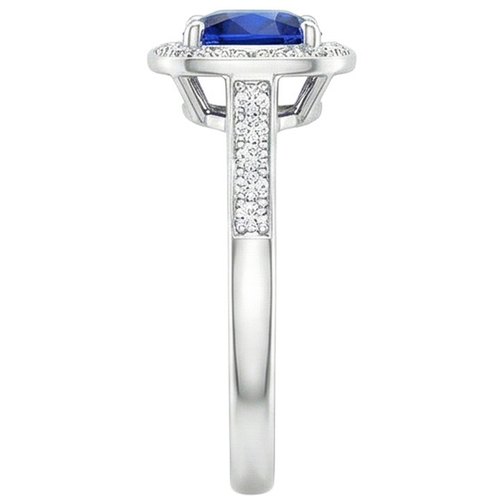 Natural Real ( Not Lab Grown )  Gold Women's Sapphire Engagement Ring