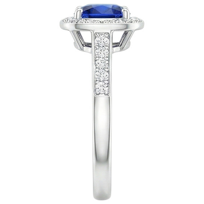 Natural Real ( Not Lab Grown )  Gold Women's Sapphire Engagement Ring