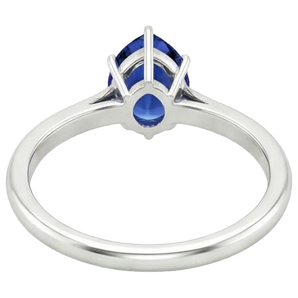 Natural Real ( Not Lab Grown )  Ladies 4 Carat Oval Sapphire Engagement Ring