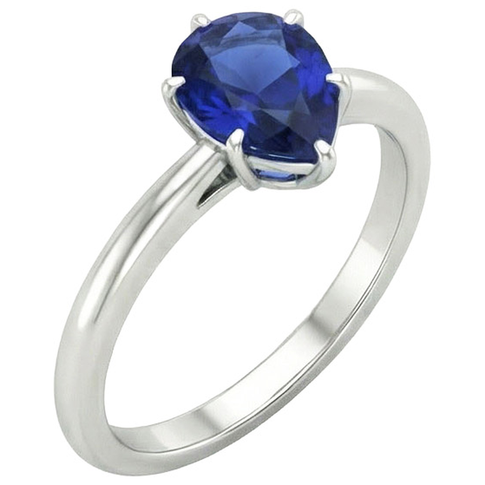 Natural Real ( Not Lab Grown )  Ladies 4 Carat Oval Sapphire Engagement Ring
