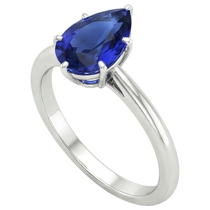 Natural Real ( Not Lab Grown )  Ladies 4 Carat Oval Sapphire Engagement Ring