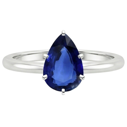 Natural Real ( Not Lab Grown )  Ladies 4 Carat Oval Sapphire Engagement Ring