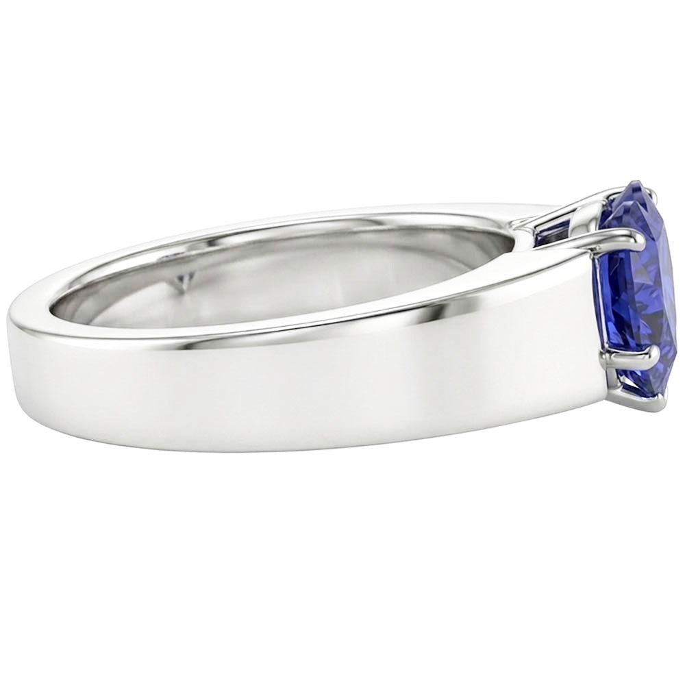 Natural Real ( Not Lab Grown )  Ladies Jewelry Solitaire Ring Heart Cut Sri Lankan Sapphire 2 Carats