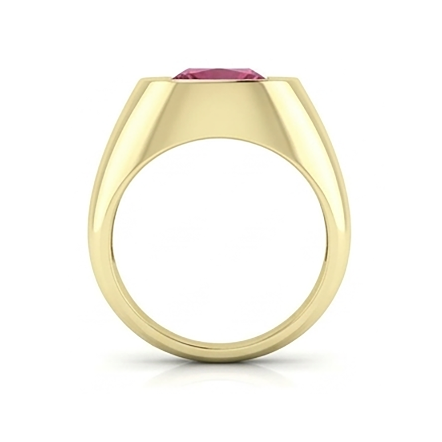 Natural Real ( Not Lab Grown )  Red Ruby Signet Ring