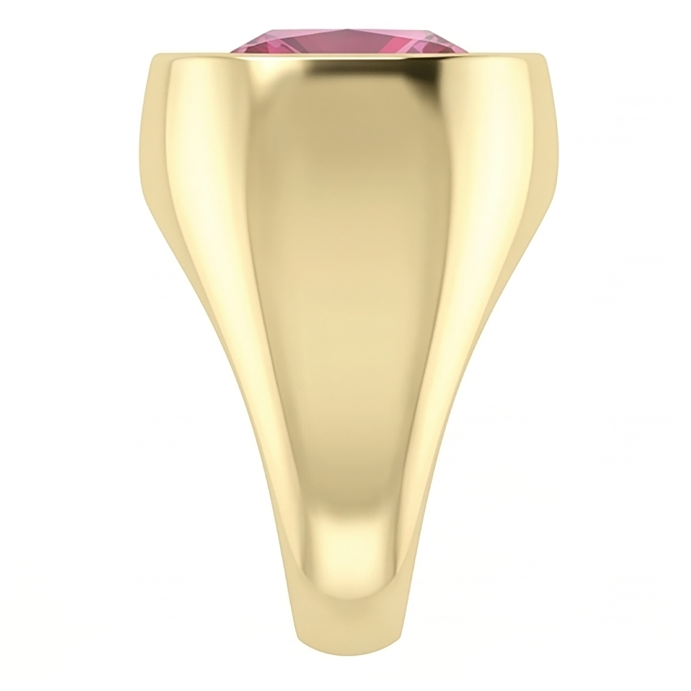 Natural Real ( Not Lab Grown )  Red Ruby Signet Ring