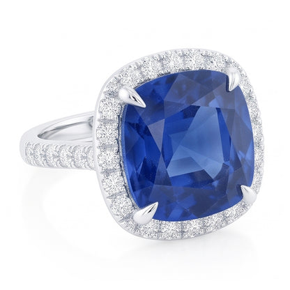 Natural Real ( Not Lab Grown )  Royal Designs Jewelry Halo Ring