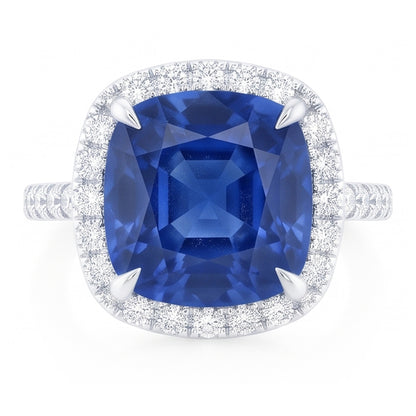 Natural Real ( Not Lab Grown )  Royal Designs Jewelry Halo Ring