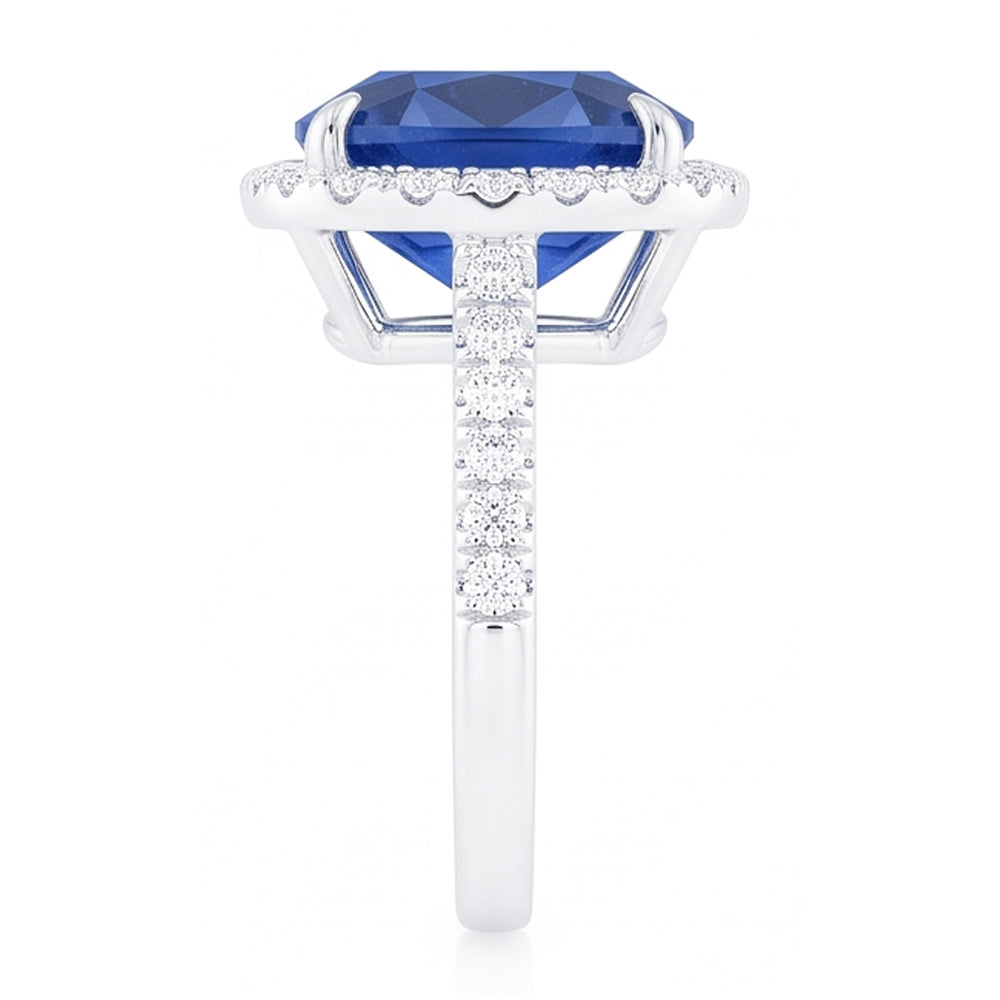 Natural Real ( Not Lab Grown )  Royal Designs Jewelry Halo Ring