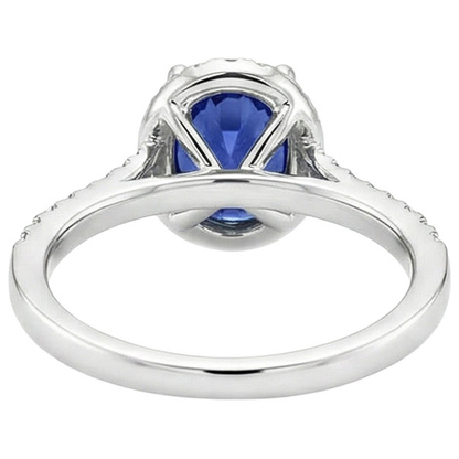 Natural Real ( Not Lab Grown )  Royal Sapphire Engagement Ring