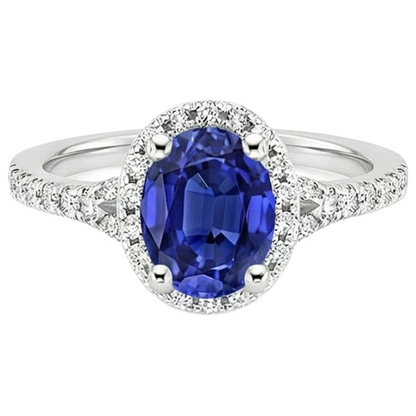 Natural Real ( Not Lab Grown )  Royal Sapphire Engagement Ring