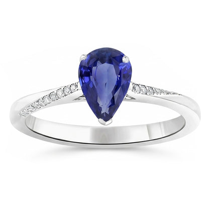 Natural Real ( Not Lab Grown )  Sapphire Diamond Engagement Ring 2.50 Carats