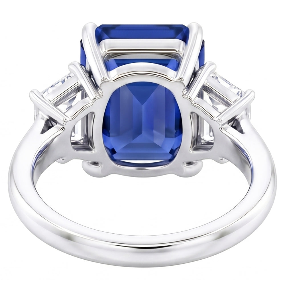 Natural Real ( Not Lab Grown )  Sapphire Engagement Ring