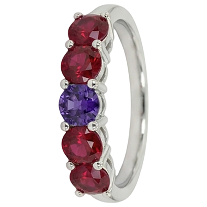Natural Real ( Not Lab Grown )  Sapphire Ruby Band 1.50 Carats Women Jewelry
