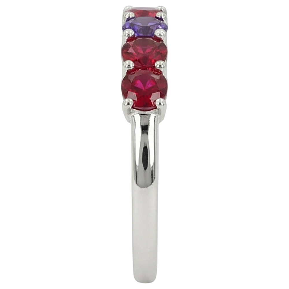Natural Real ( Not Lab Grown )  Sapphire Ruby Band 1.50 Carats Women Jewelry