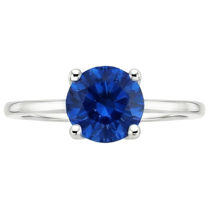 Natural Real ( Not Lab Grown )  Solitaire 2.5 Carat Sapphire Ring