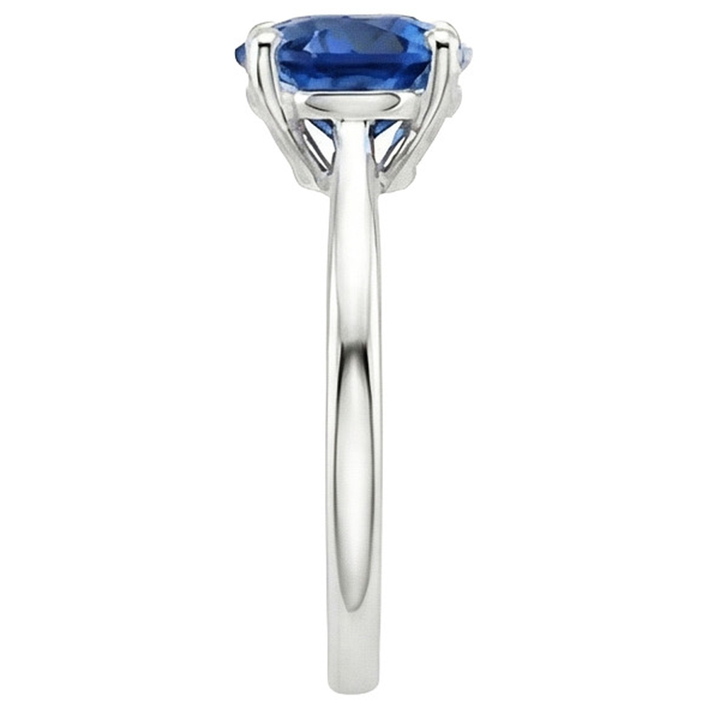 Natural Real ( Not Lab Grown )  Solitaire 2.5 Carat Sapphire Ring