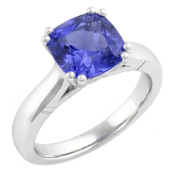 Natural Real ( Not Lab Grown )  Solitaire Ceylon Sapphire Ring