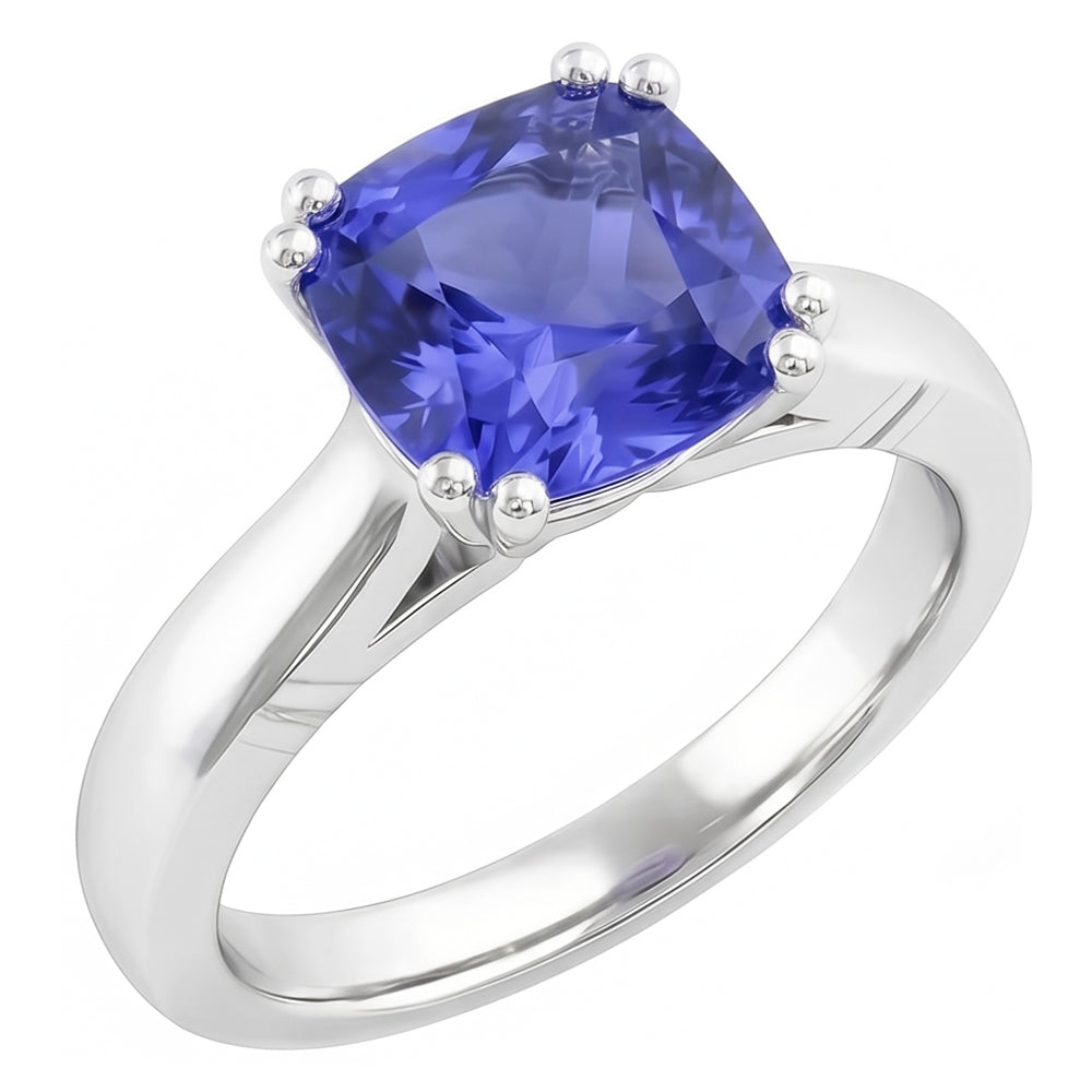 Natural Real ( Not Lab Grown )  Solitaire Ceylon Sapphire Ring