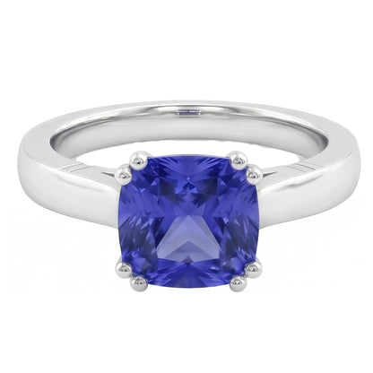 Natural Real ( Not Lab Grown )  Solitaire Ceylon Sapphire Ring