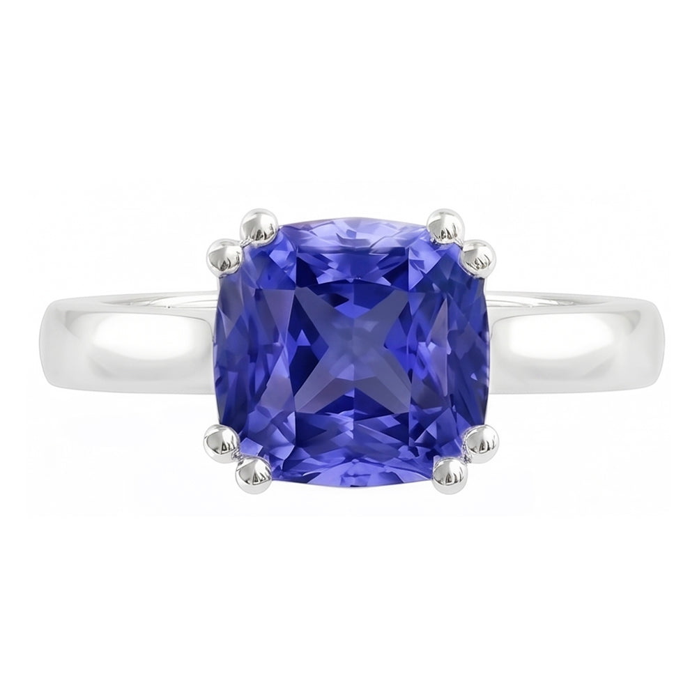 Natural Real ( Not Lab Grown )  Solitaire Ceylon Sapphire Ring