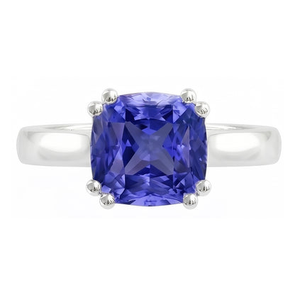 Natural Real ( Not Lab Grown )  Solitaire Ceylon Sapphire Ring