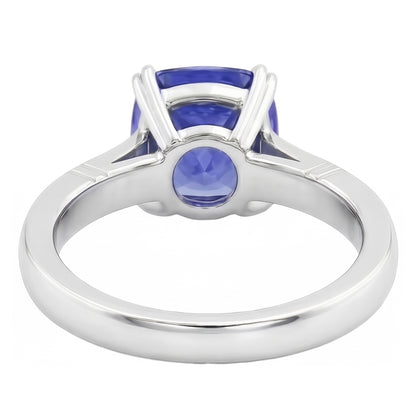 Natural Real ( Not Lab Grown )  Solitaire Ceylon Sapphire Ring