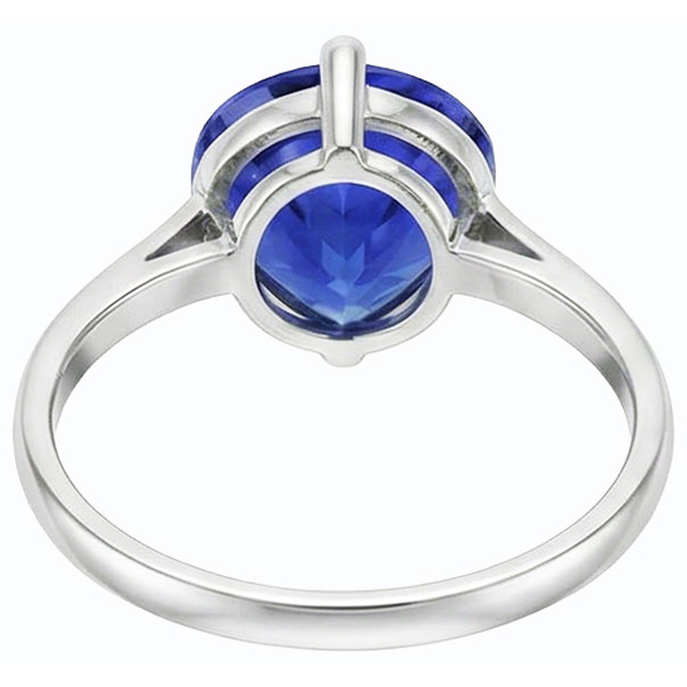 Natural Real ( Not Lab Grown )  Solitaire Gemstone Jewelry Ring Pear Sri Lankan Sapphire 4 Carats