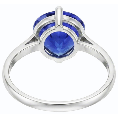 Natural Real ( Not Lab Grown )  Solitaire Gemstone Jewelry Ring Pear Sri Lankan Sapphire 4 Carats