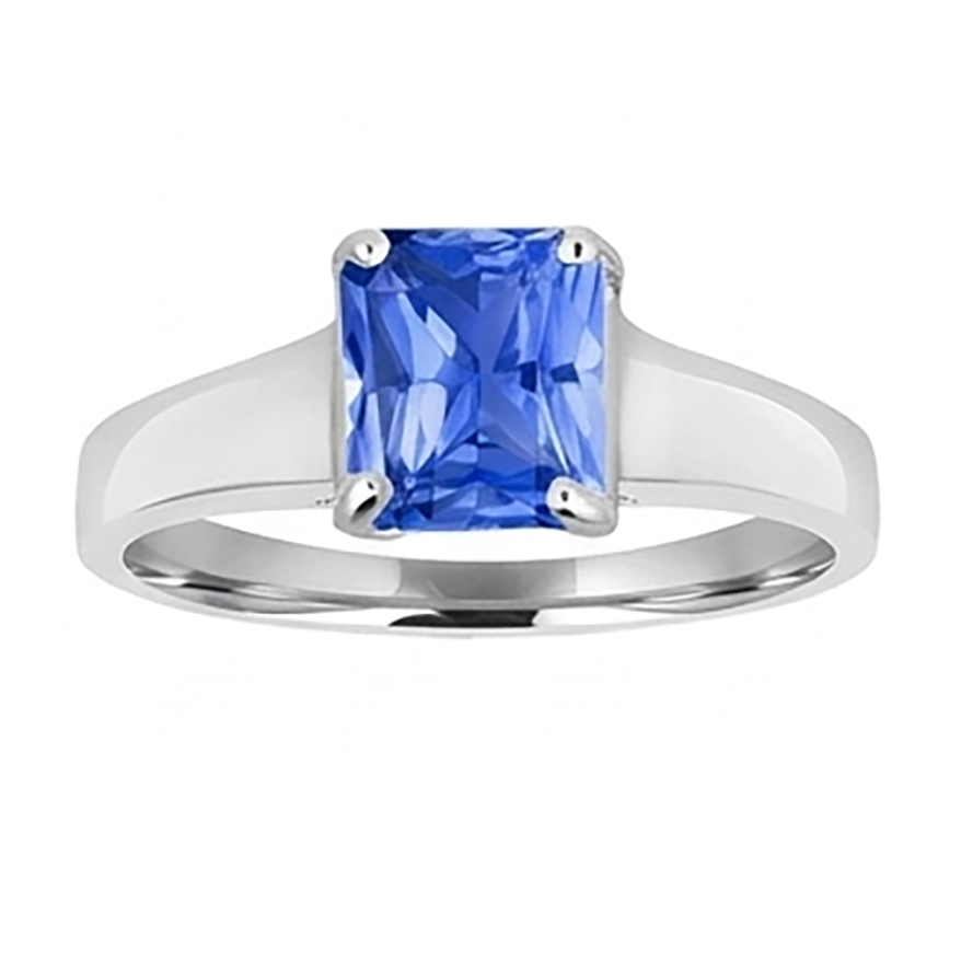 Natural Real ( Not Lab Grown )  Solitaire Mens Ring Gemstone Jewelry 2.50 Carats Sri Lankan Sapphire