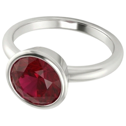 Natural Real ( Not Lab Grown )  Solitaire Ring 0.75 Carats Burmese Ruby Ladies Jewelry New
