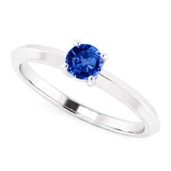Natural Real ( Not Lab Grown )  Solitaire Ring 1.25 Carats White Gold 14K