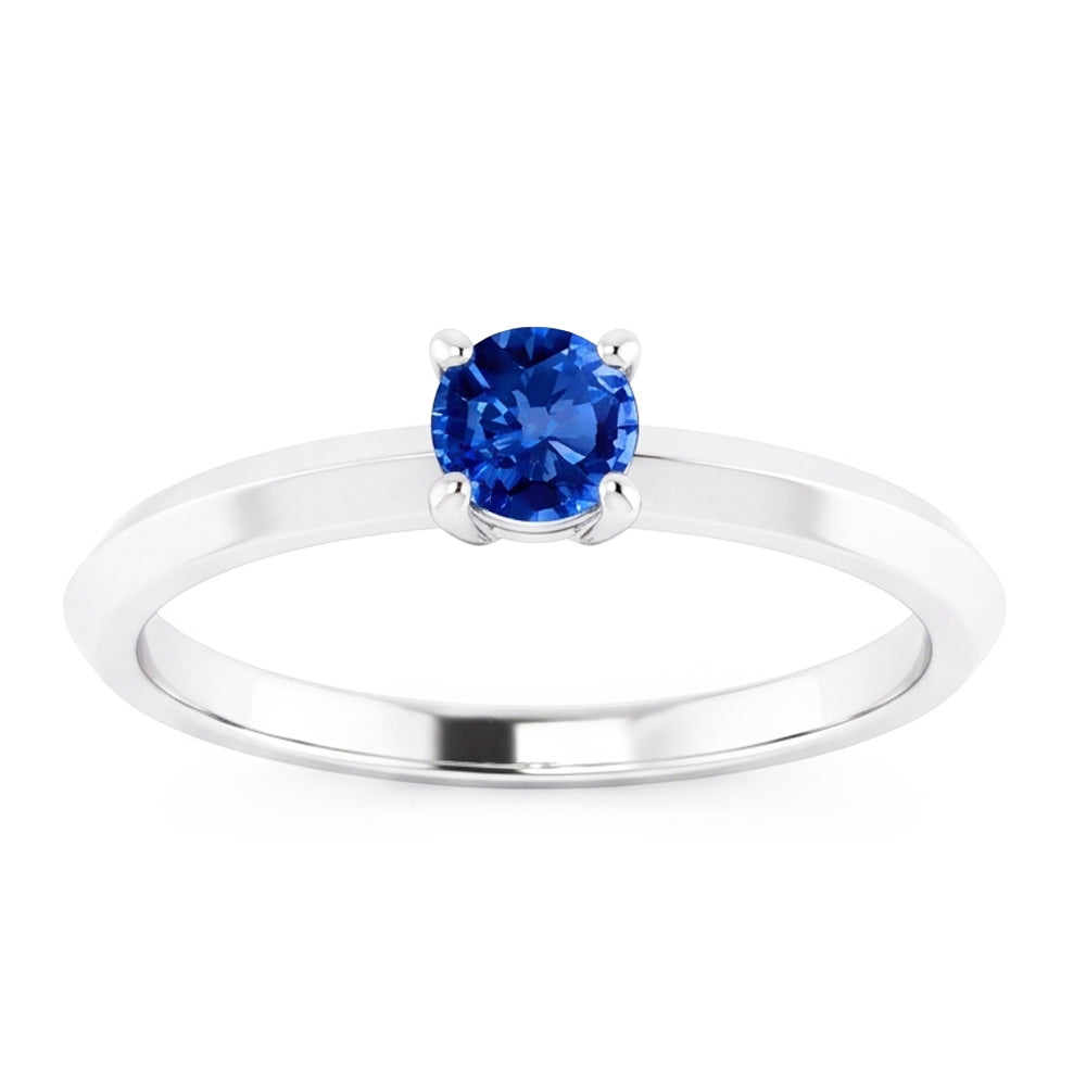 Natural Real ( Not Lab Grown )  Solitaire Ring 1.25 Carats White Gold 14K