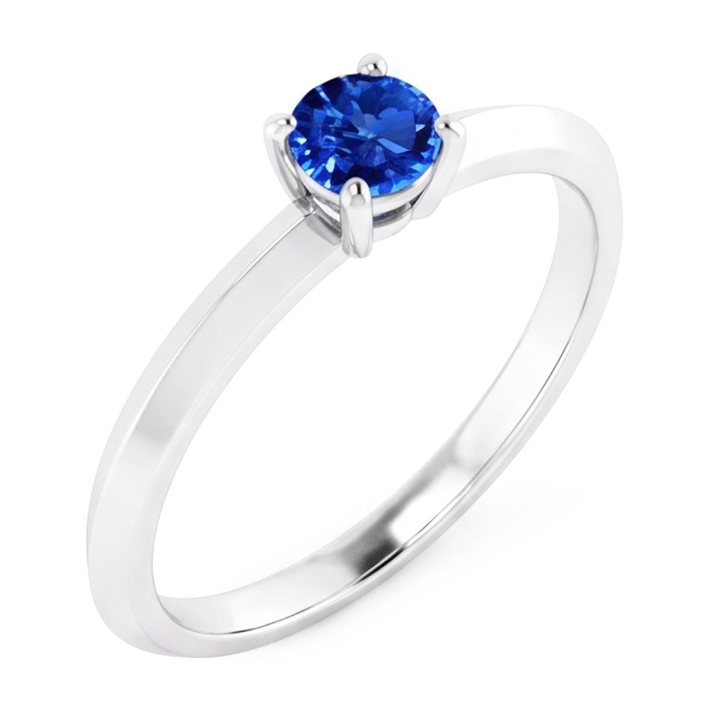 Natural Real ( Not Lab Grown )  Solitaire Ring 1.25 Carats White Gold 14K