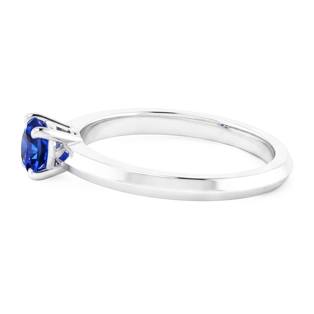 Natural Real ( Not Lab Grown )  Solitaire Ring 1.25 Carats White Gold 14K