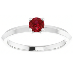 Natural Real ( Not Lab Grown )  Solitaire Ruby Ring 1.25 Carats 4 Prong Setting Jewelry New