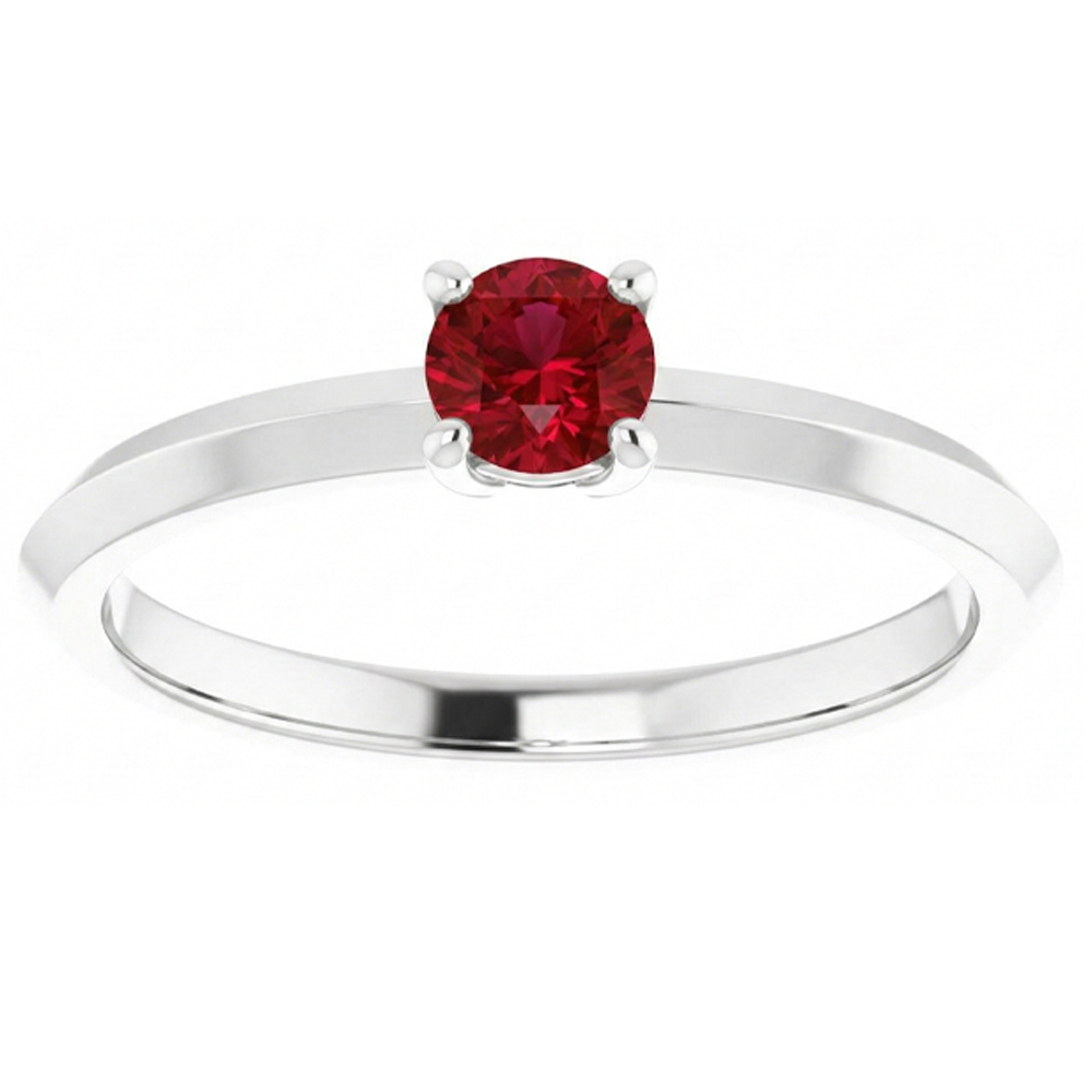 Natural Real ( Not Lab Grown )  Solitaire Ruby Ring 1.25 Carats 4 Prong Setting Jewelry New