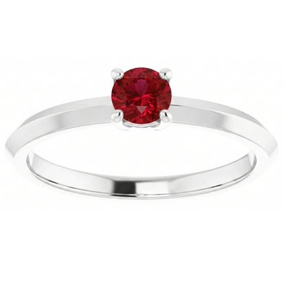 Natural Real ( Not Lab Grown )  Solitaire Ruby Ring 1.25 Carats 4 Prong Setting Jewelry New