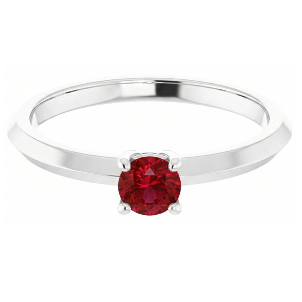 Natural Real ( Not Lab Grown )  Solitaire Ruby Ring 1.25 Carats 4 Prong Setting Jewelry New