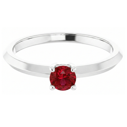 Natural Real ( Not Lab Grown )  Solitaire Ruby Ring 1.25 Carats 4 Prong Setting Jewelry New