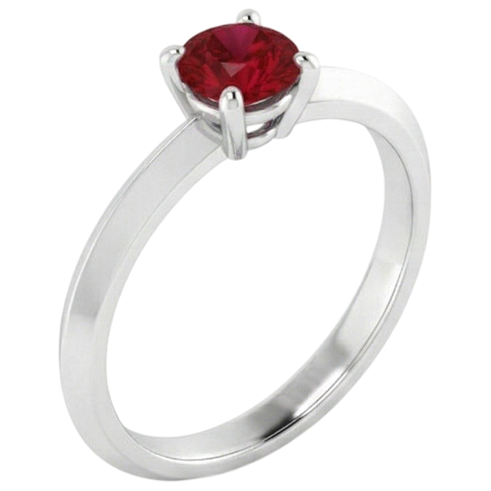 Natural Real ( Not Lab Grown )  Solitaire Ruby Ring 1.25 Carats 4 Prong Setting Jewelry New