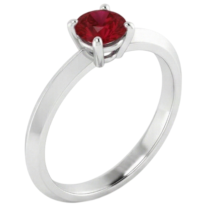 Natural Real ( Not Lab Grown )  Solitaire Ruby Ring 1.25 Carats 4 Prong Setting Jewelry New