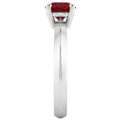 Natural Real ( Not Lab Grown )  Solitaire Ruby Ring 1.25 Carats 4 Prong Setting Jewelry New