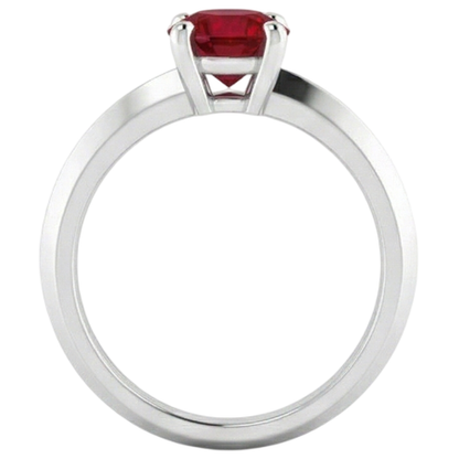 Natural Real ( Not Lab Grown )  Solitaire Ruby Ring 1.25 Carats 4 Prong Setting Jewelry New
