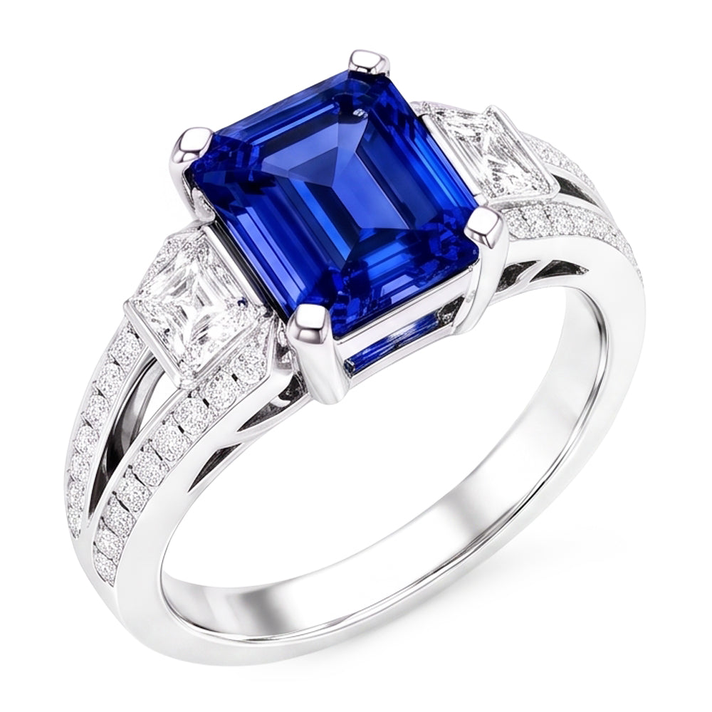 Natural Real ( Not Lab Grown )  Sri Lanka Gemstone Engagement Ring