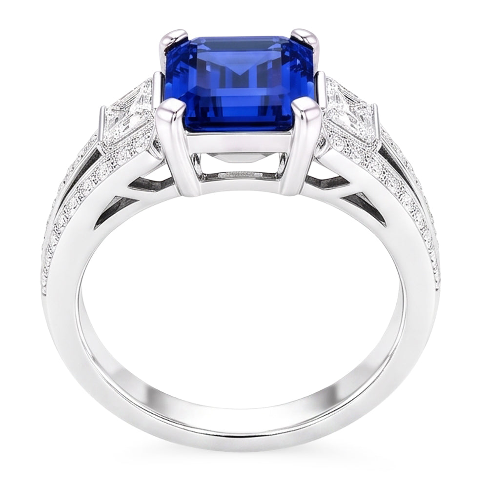 Natural Real ( Not Lab Grown )  Sri Lanka Gemstone Engagement Ring