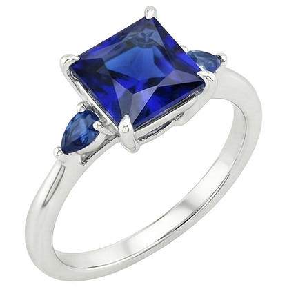 natural princess sapphire 5.25ct ring side angle