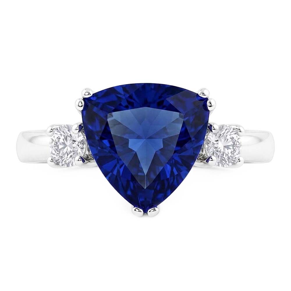 Natural Real ( Not Lab Grown )  Velvety Blue Sapphire Ring Women's Jewelry