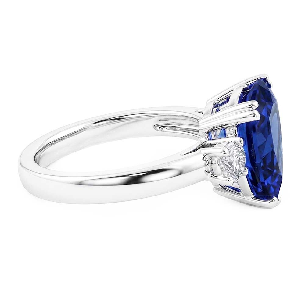 Natural Real ( Not Lab Grown )  Velvety Blue Sapphire Ring Women's Jewelry