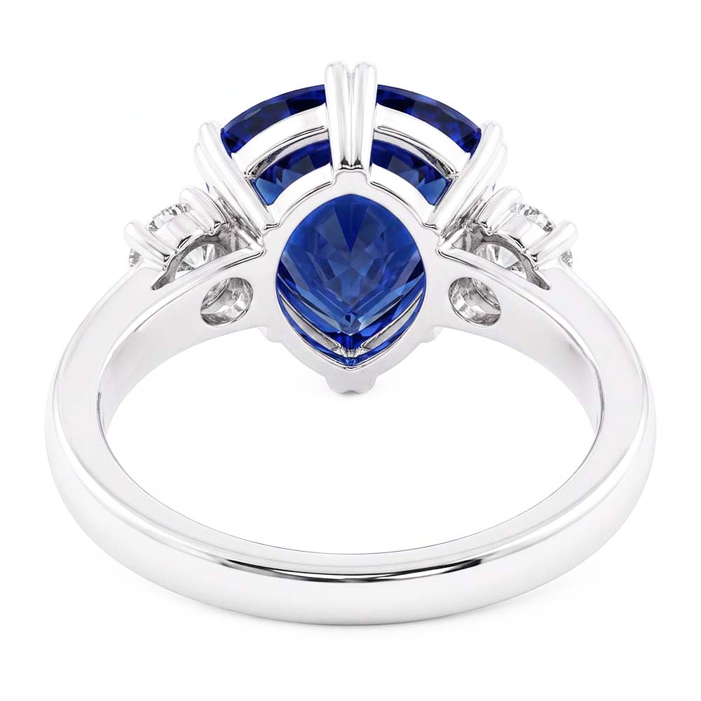 Natural Real ( Not Lab Grown )  Velvety Blue Sapphire Ring Women's Jewelry