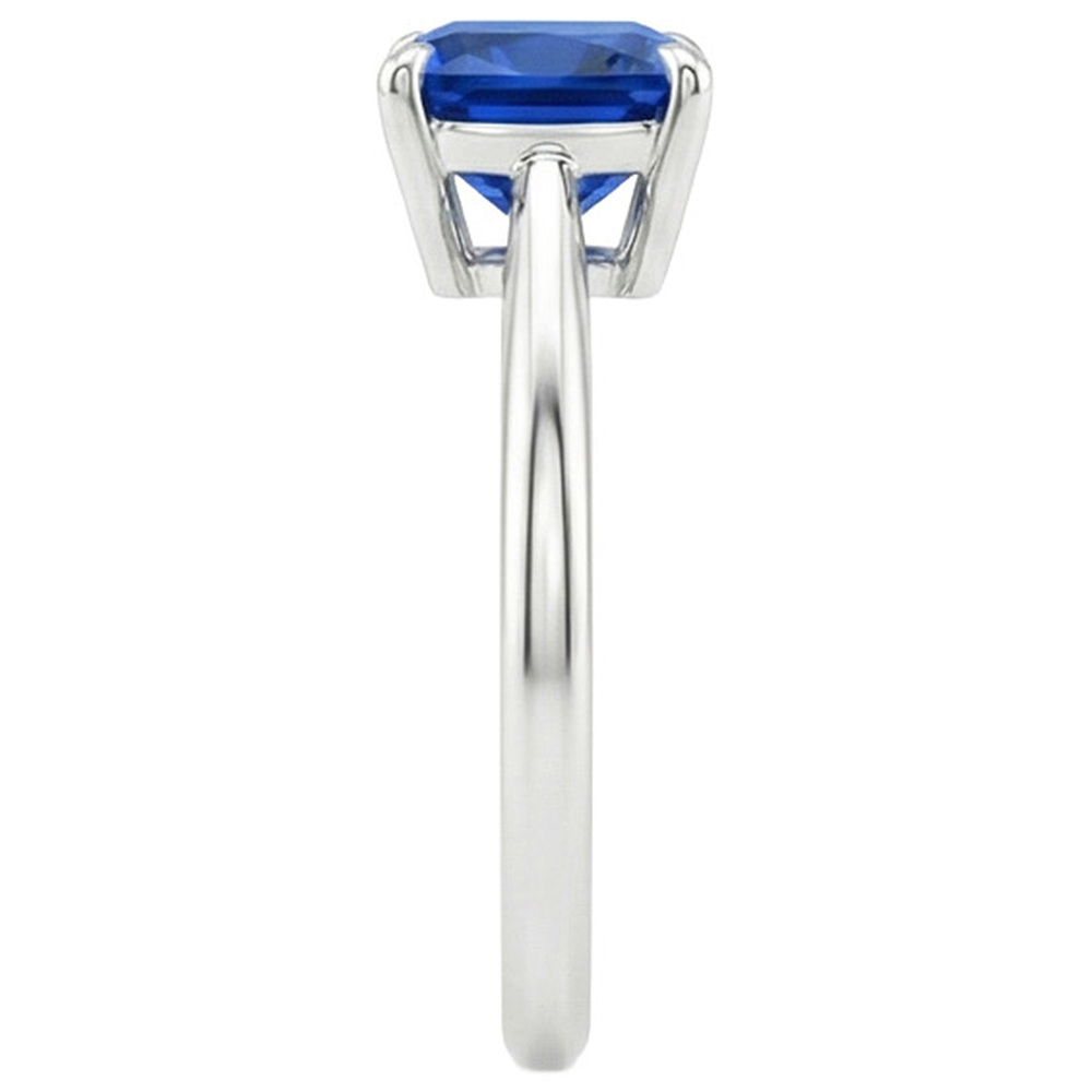 Natural Real ( Not Lab Grown )  Women Gemstone Ring Solitaire Sri Lankan Sapphire Cushion 2.25 Carats